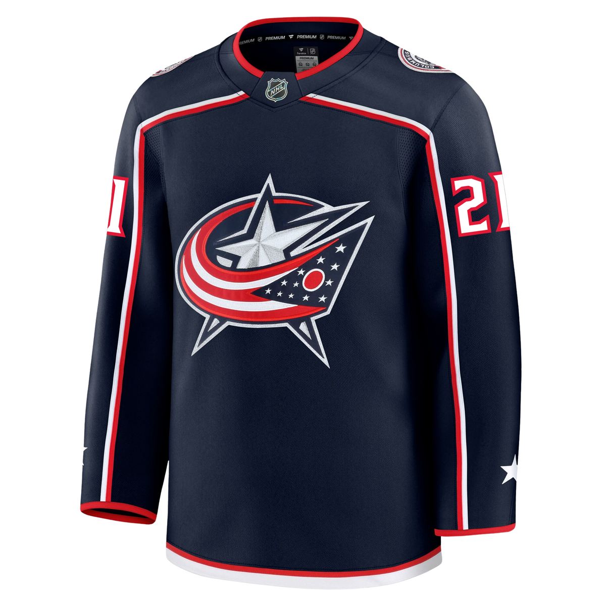 James Van Riemsdyk Columbus Blue Jackets Fanatics Premium Home Jersey
