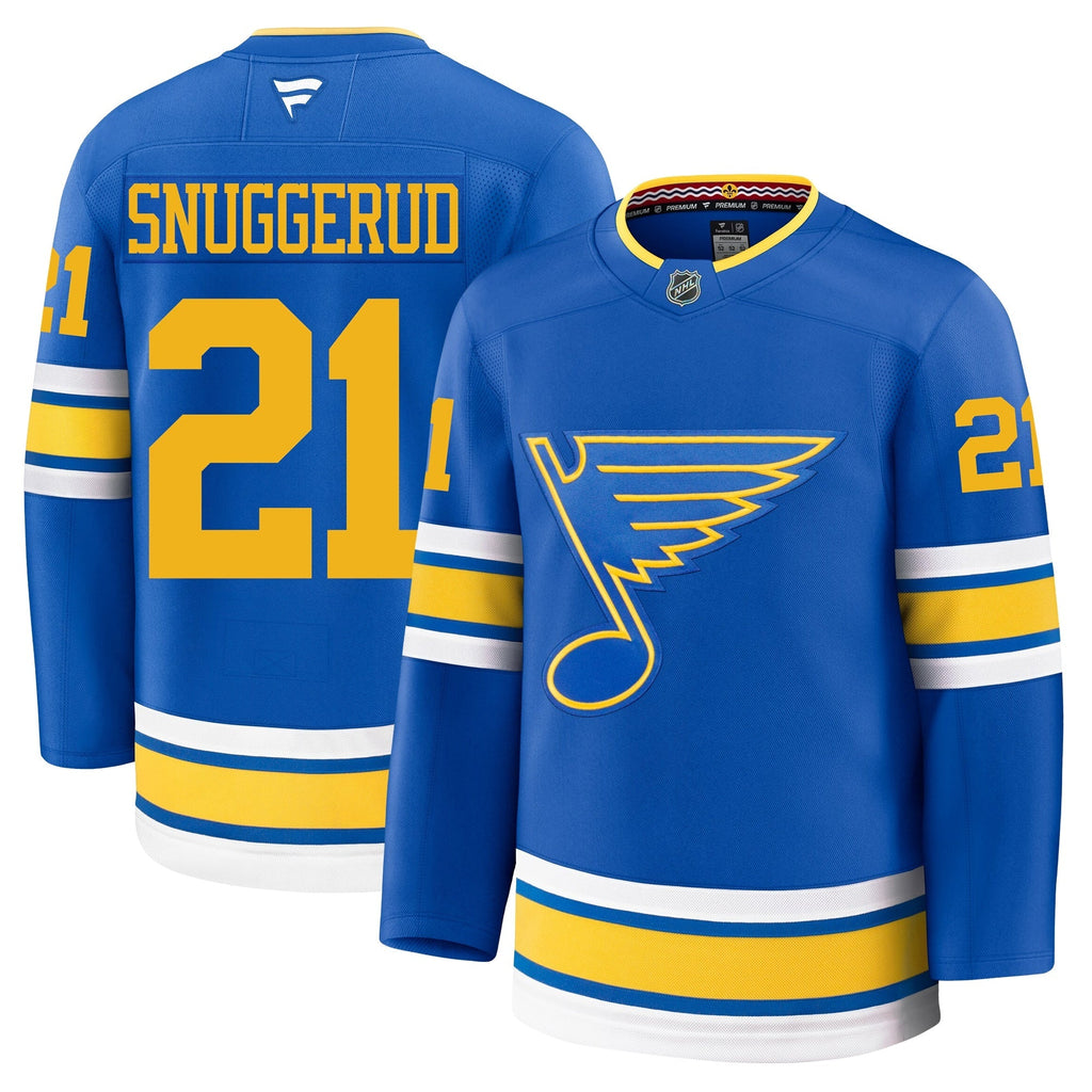 Jimmy Snuggerud St Louis Blues Fanatics Home Premium Jersey