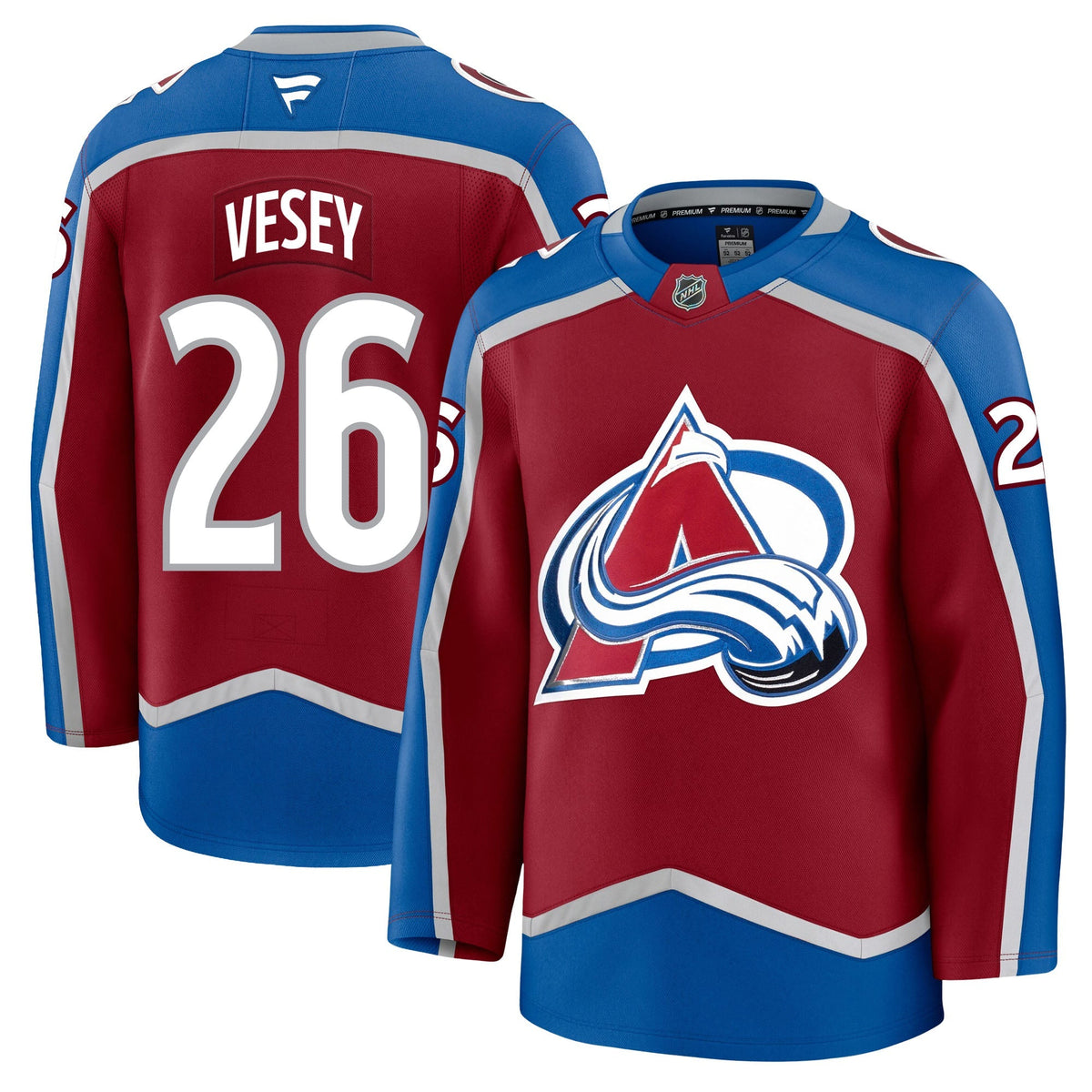 Jimmy Vesey Colorado Avalanche Fanatics Premium Home Jersey