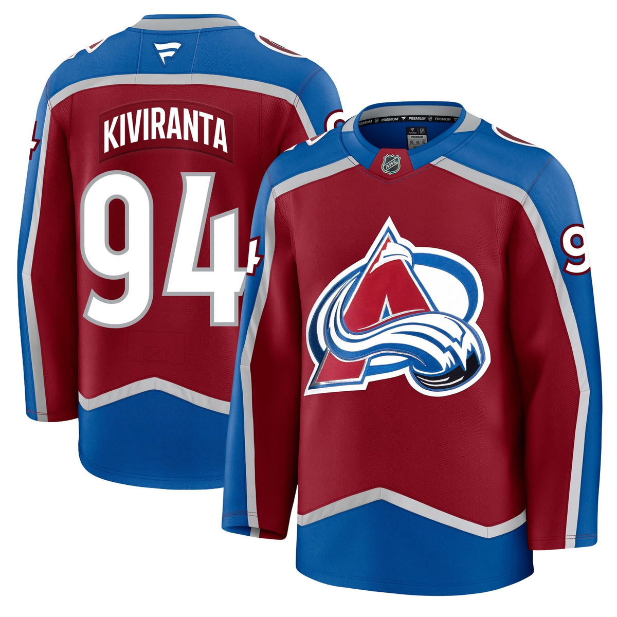 Joel Kiviranta Colorado Avalanche Fanatics Premium Home Jersey