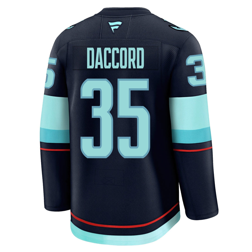 Joey Daccord Seattle Kraken Fanatics Premium Home Jersey