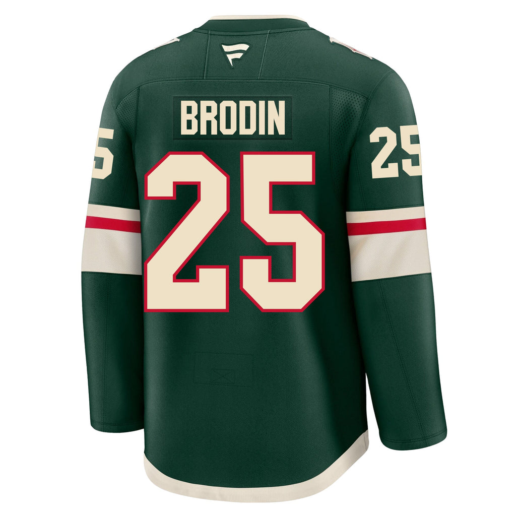 Jonas Brodin Minnesota Wild Fanatics Premium Home Jersey
