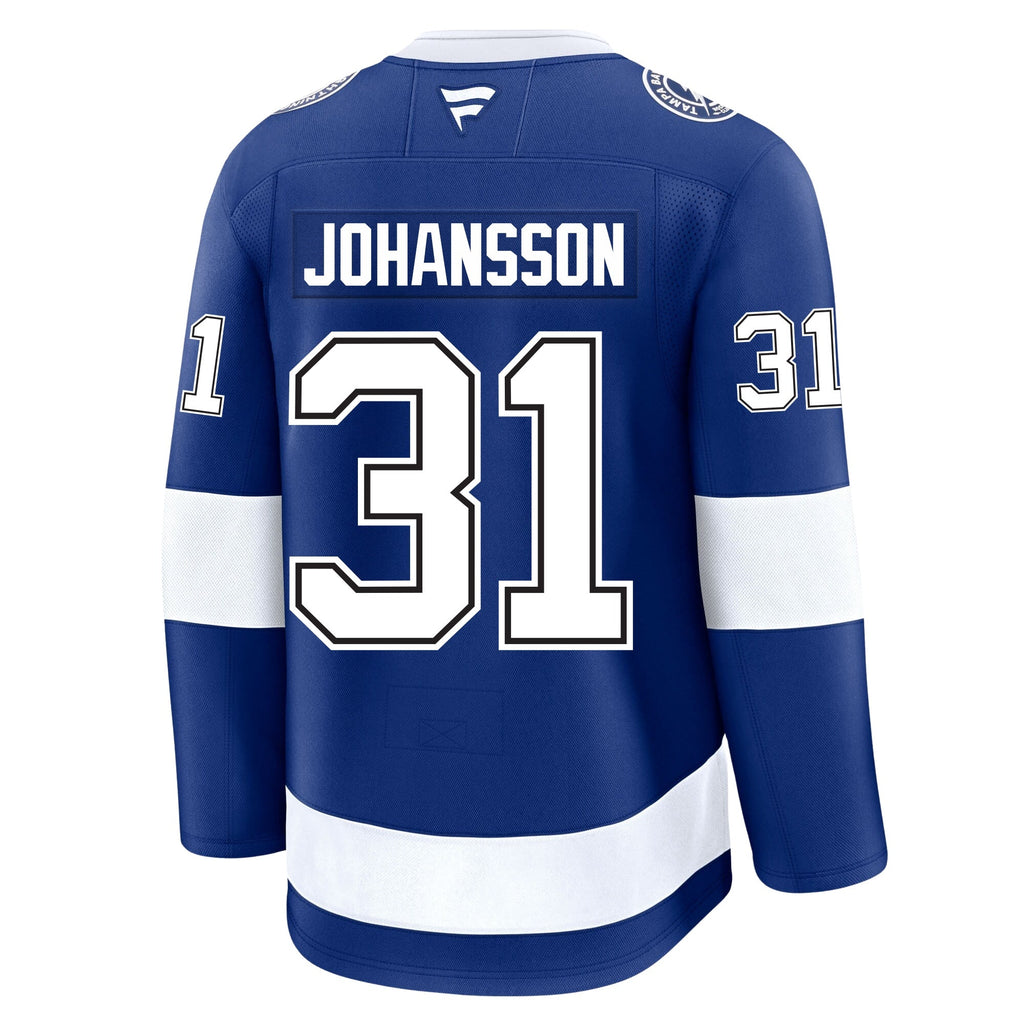 Jonas Johansson Tampa Bay Lightning Fanatics Premium Home Jersey