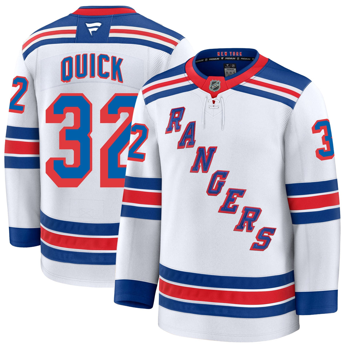 Jonathan Quick New York Rangers Fanatics Premium Away Jersey