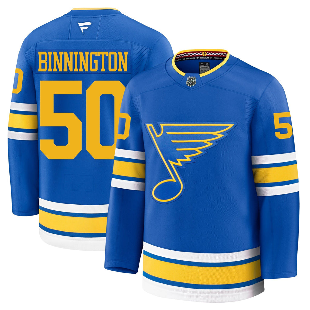 Jordan Binnington St Louis Blues Fanatics Home Premium Jersey