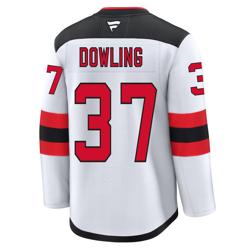 Justin Dowling New Jersey Devils Fanatics Premium Away Jersey