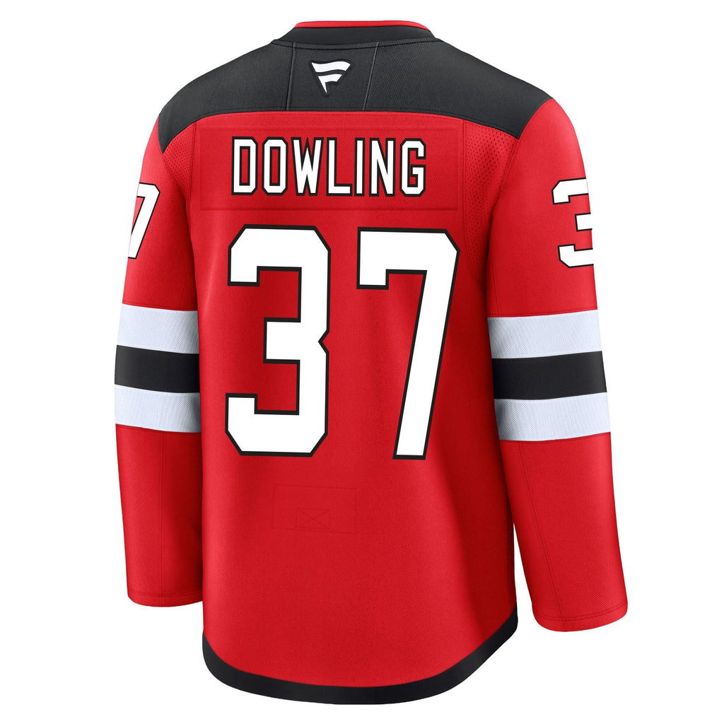 Justin Dowling New Jersey Devils Fanatics Premium Home Jersey