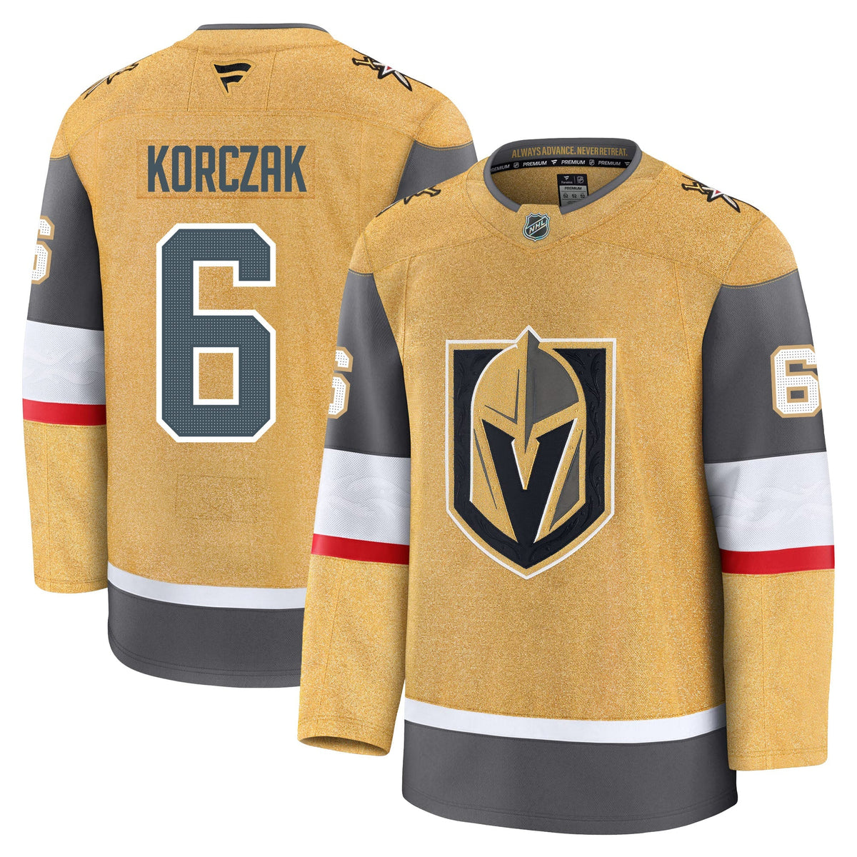 Kaedan Korczak Vegas Golden Knights Fanatics Premium Home Jersey
