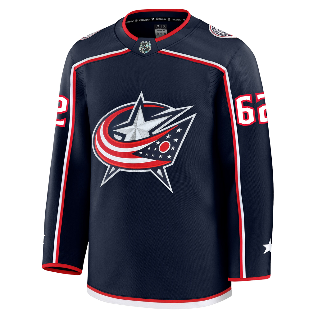 Kevin Labanc Columbus Blue Jackets Fanatics Premium Home Jersey