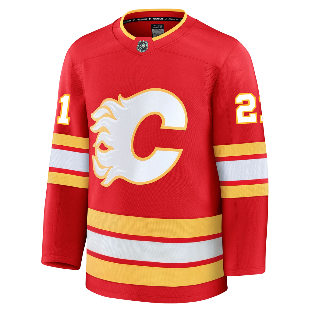 Kevin Rooney Calgary Flames Fanatics Premium Home Jersey