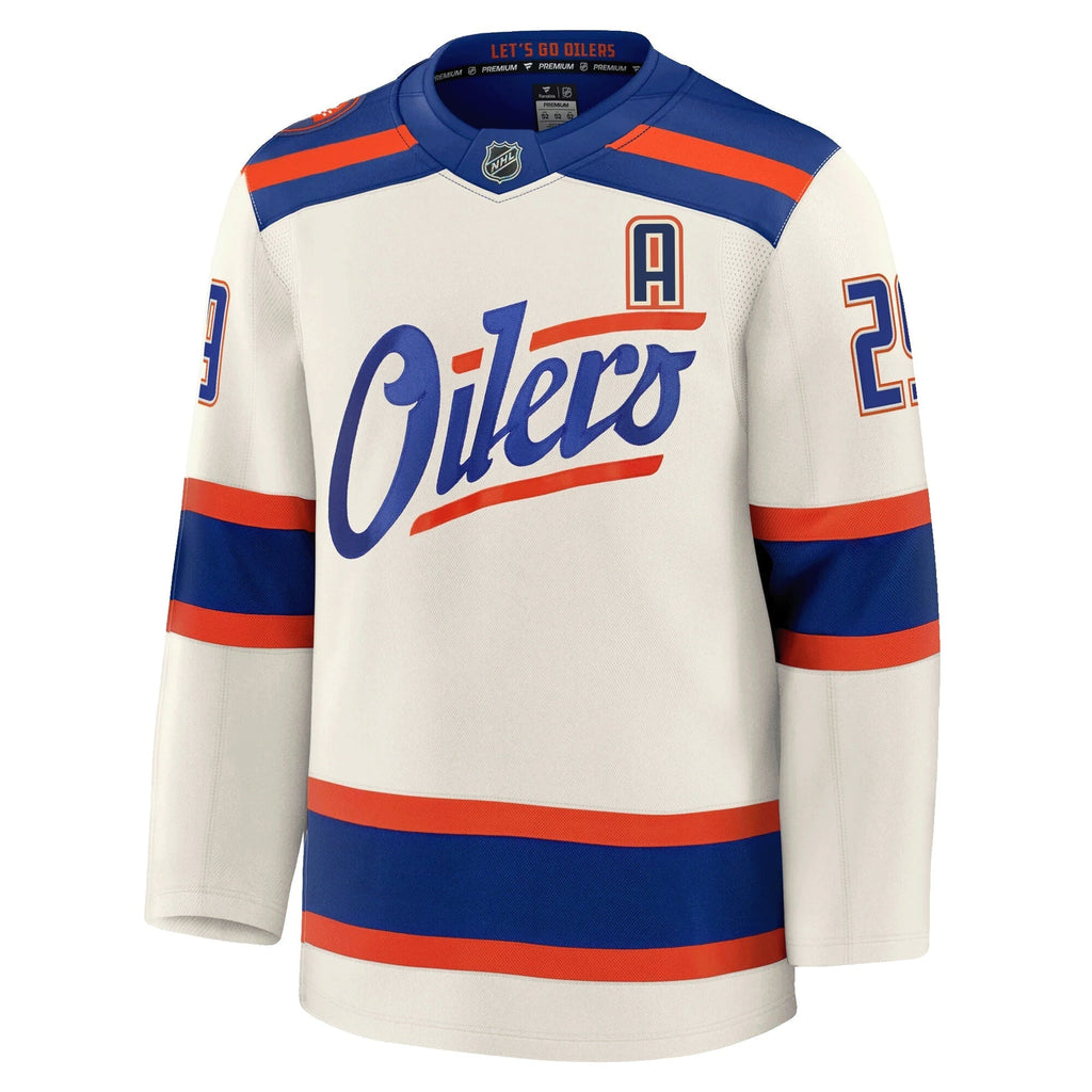 Leon Draisaitl Edmonton Oilers Fanatics Alternate Premium Jersey
