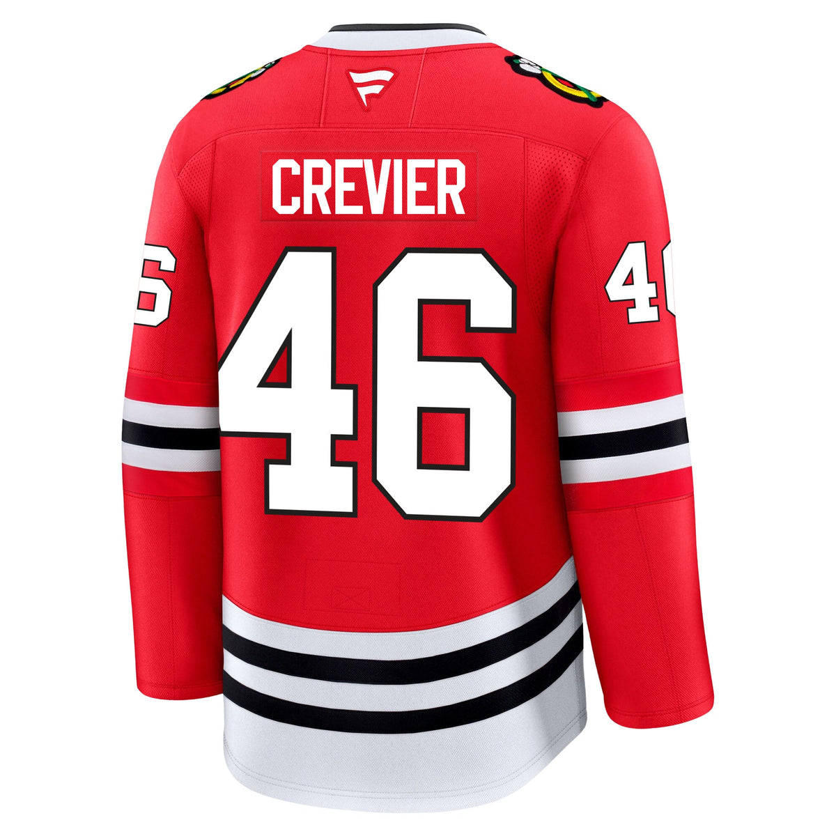Louis Crevier Chicago Blackhawks Fanatics Premium Home Jersey