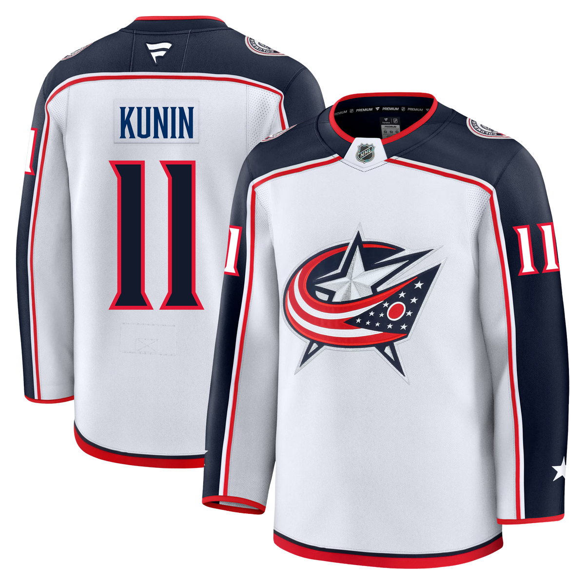 Luke Kunin Columbus Blue Jackets Fanatics Premium Away Jersey
