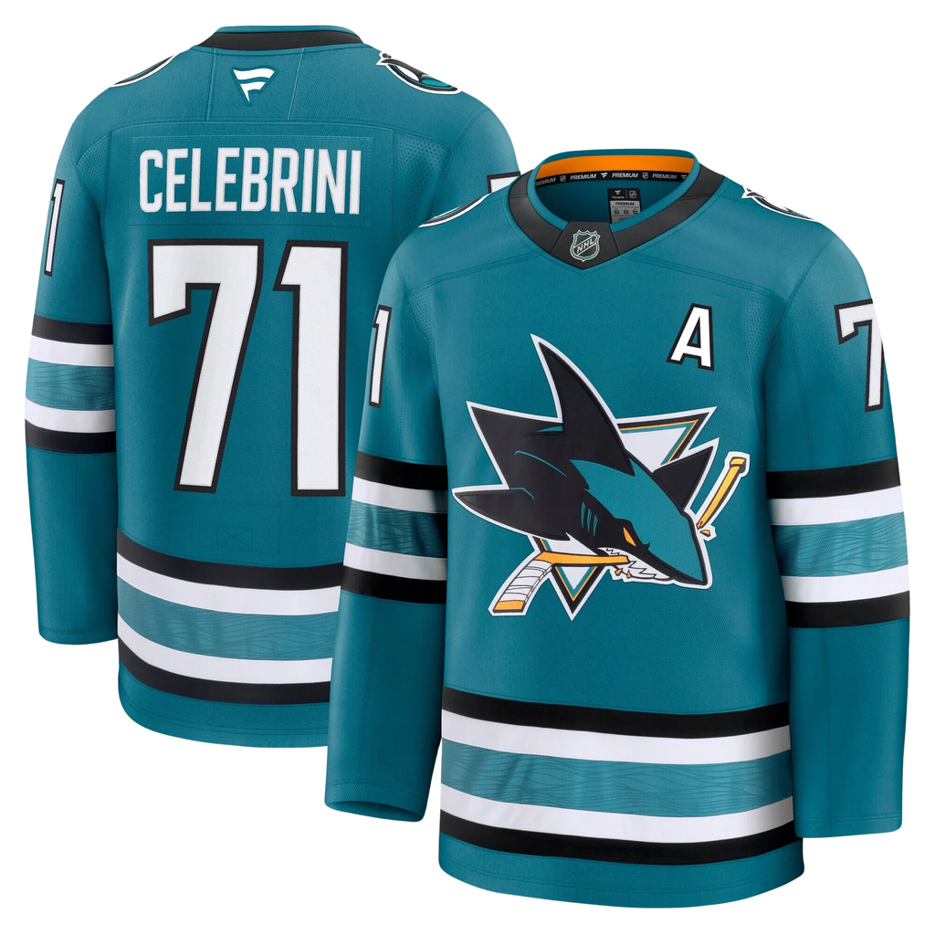 Macklin Celebrini San Jose Sharks Fanatics Premium Home Jersey