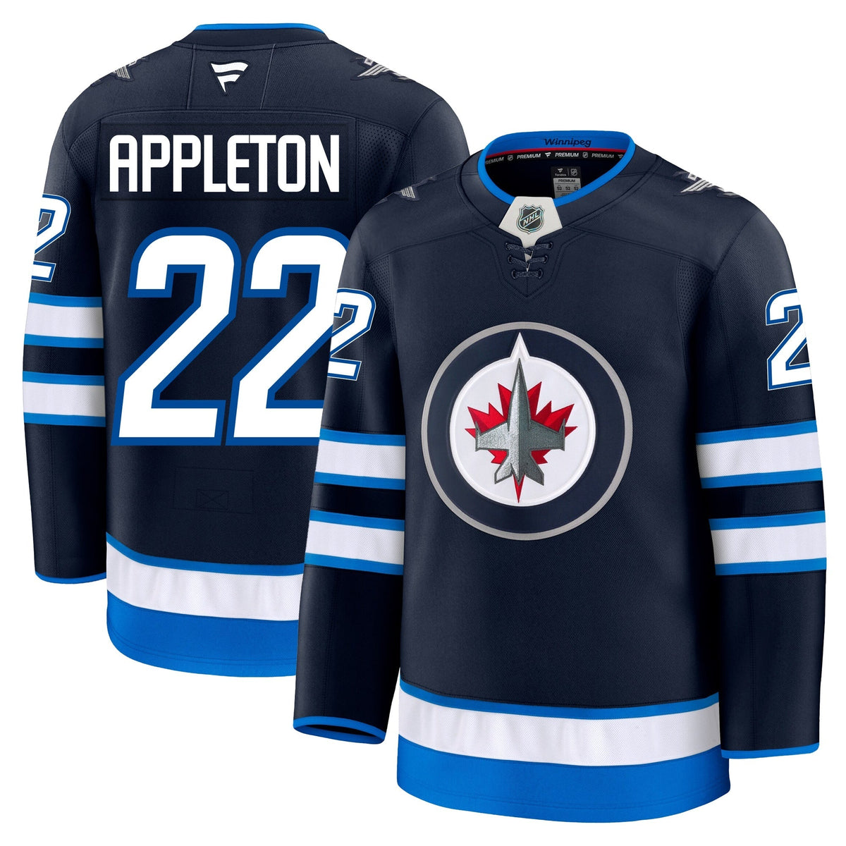 Mason Appleton Winnipeg Jets Fanatics Premium Home Jersey