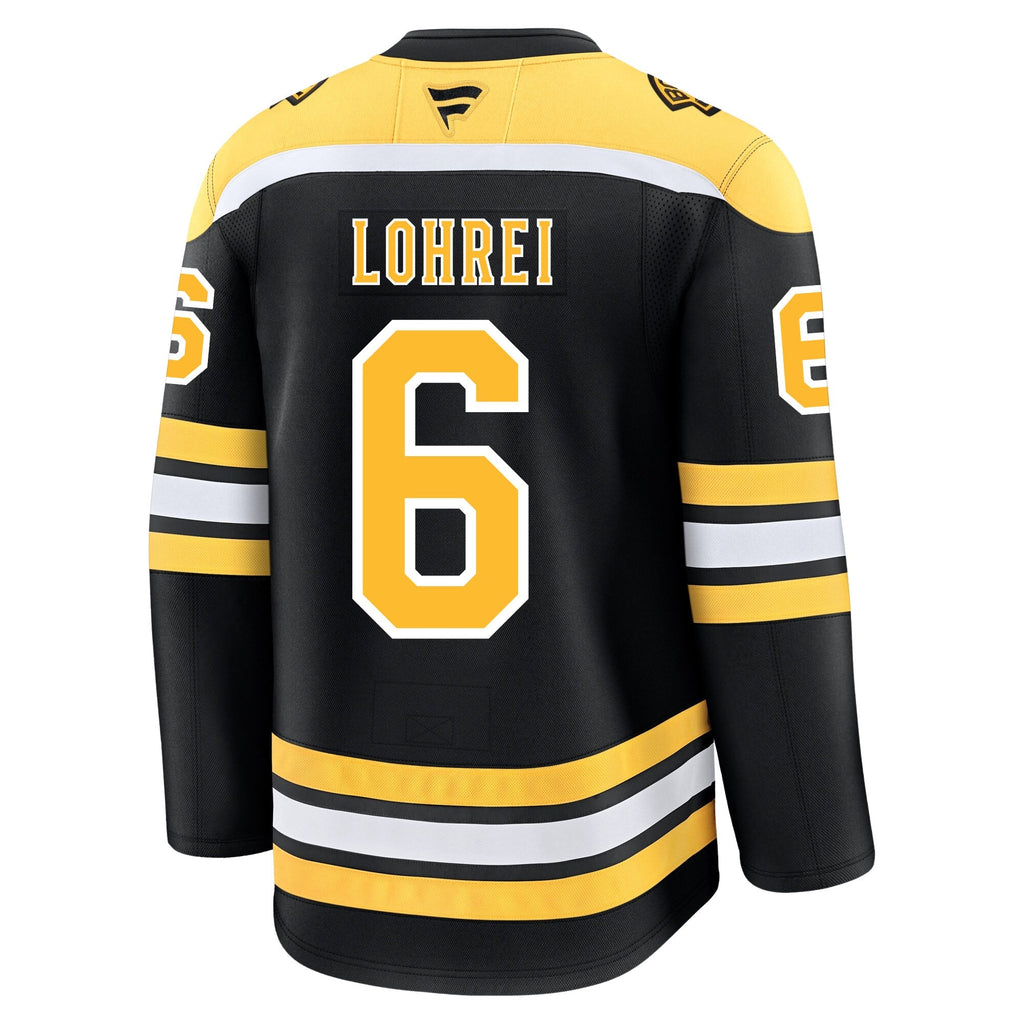 Mason Lohrei Boston Bruins Fanatics Premium Home Jersey