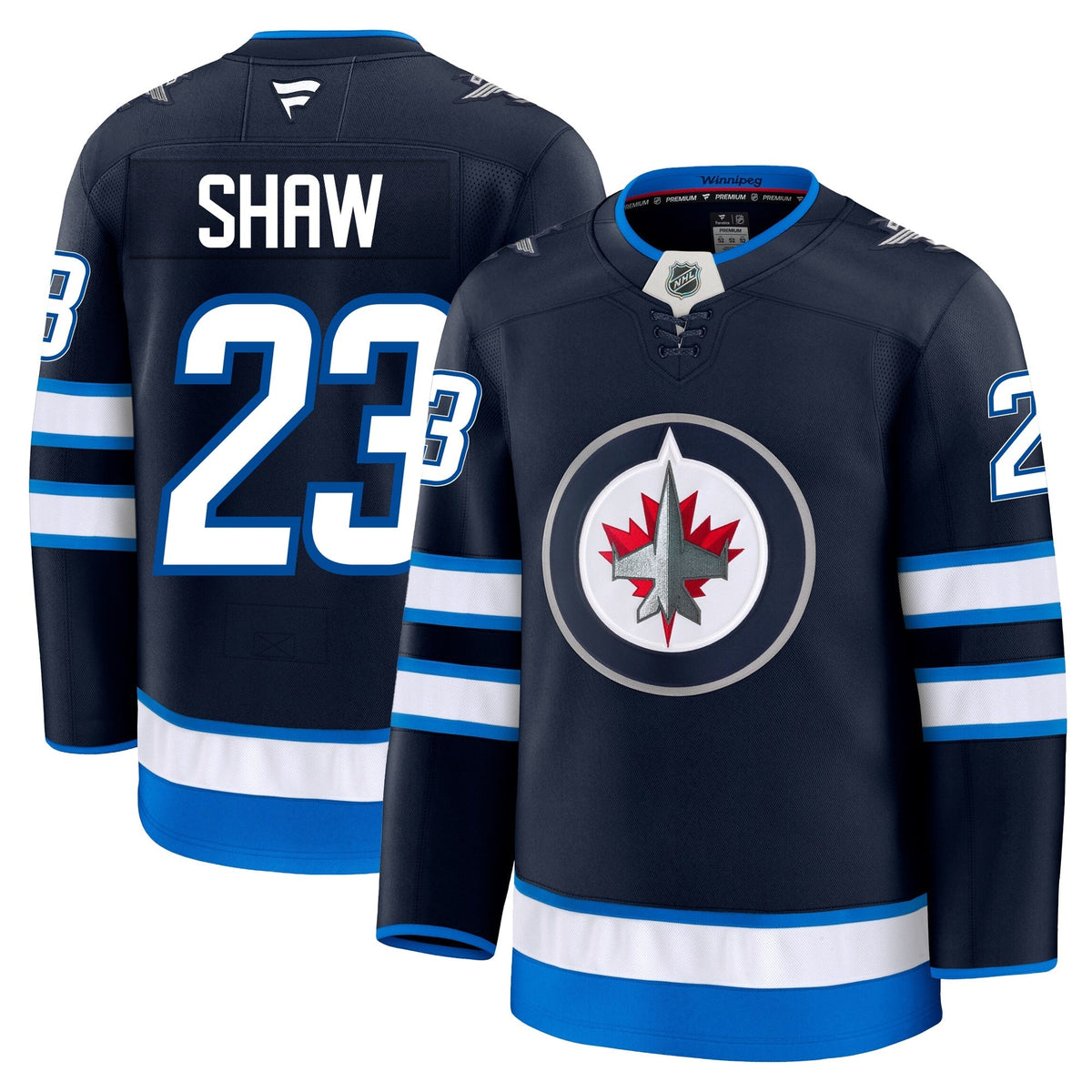 Mason Shaw Winnipeg Jets Fanatics Premium Home Jersey