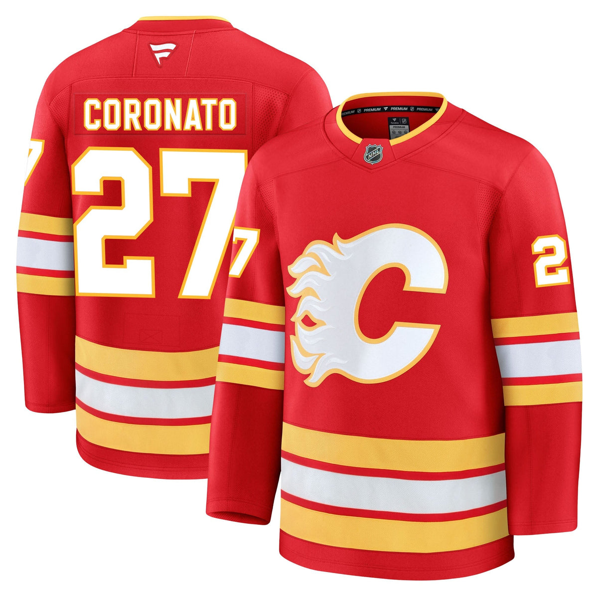 Matt Coronato Calgary Flames Fanatics Premium Home Jersey