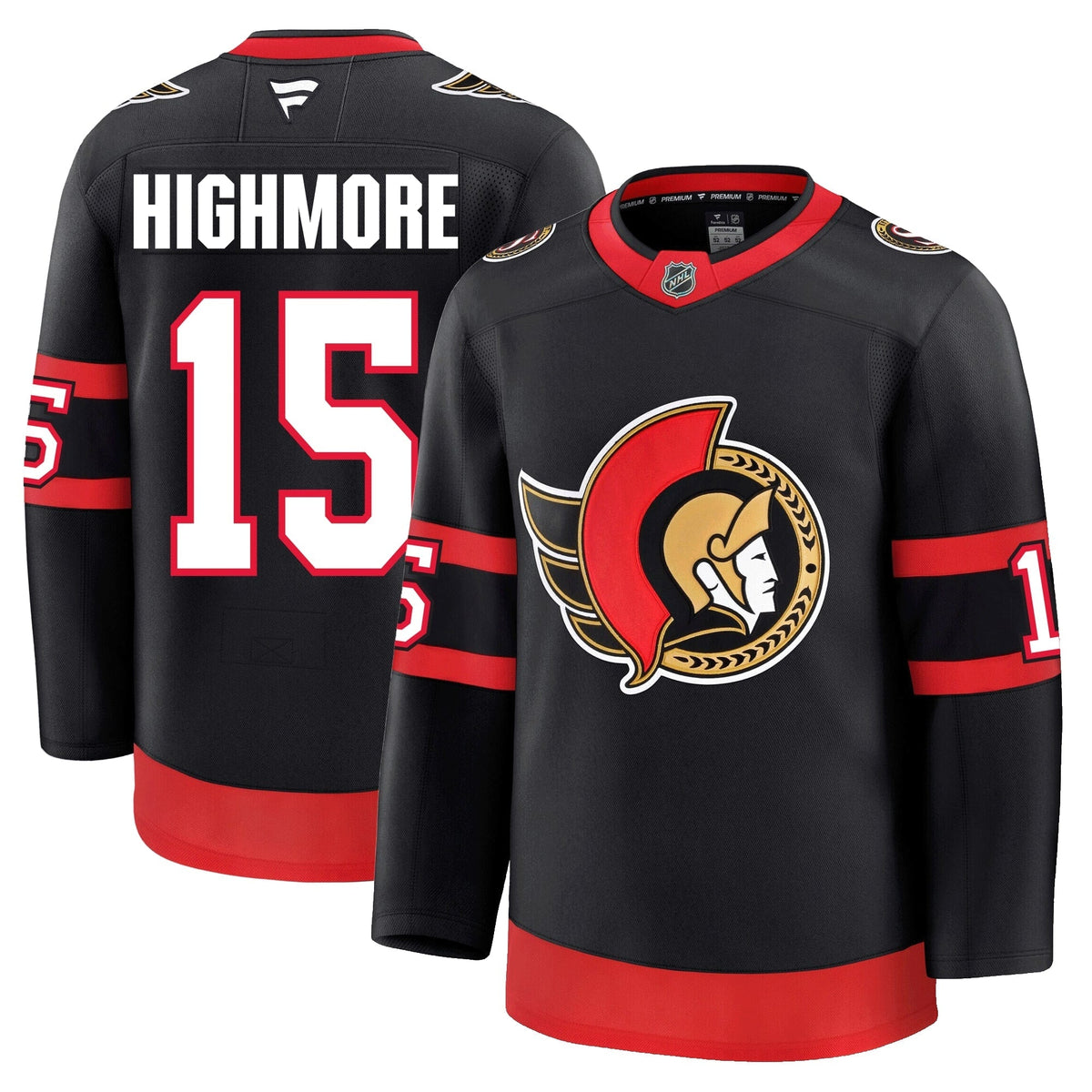 Matthew Highmore Ottawa Senators Fanatics Premium Home Jersey