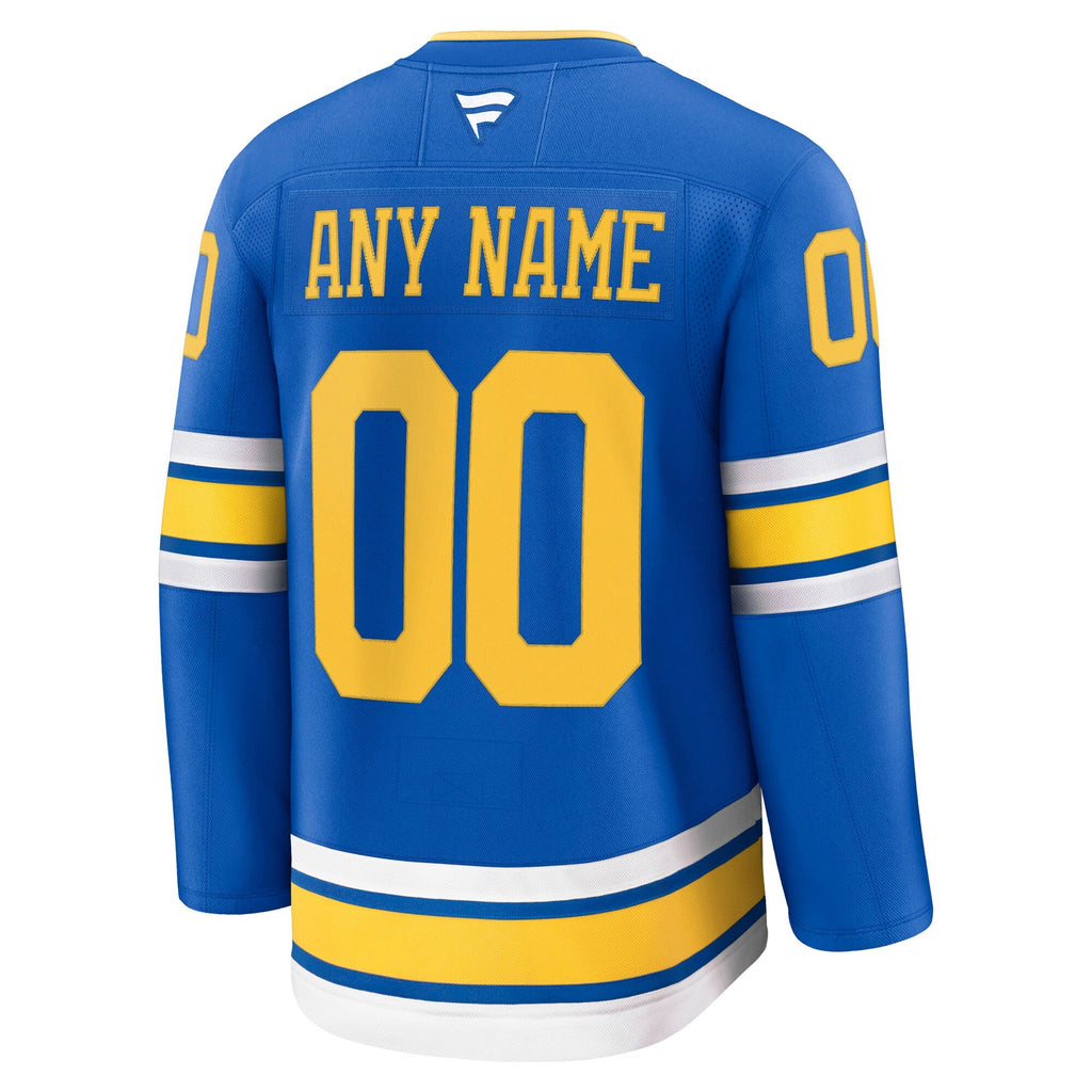 Customizable St. Louis Blues 2025 Fanatics Premium Official NHL Home Jersey