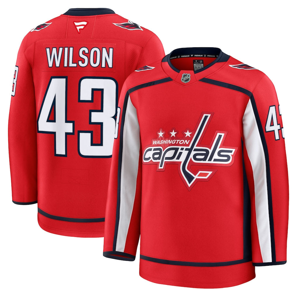Tom Wilson Washington Capitals Home Premium Jersey - Red