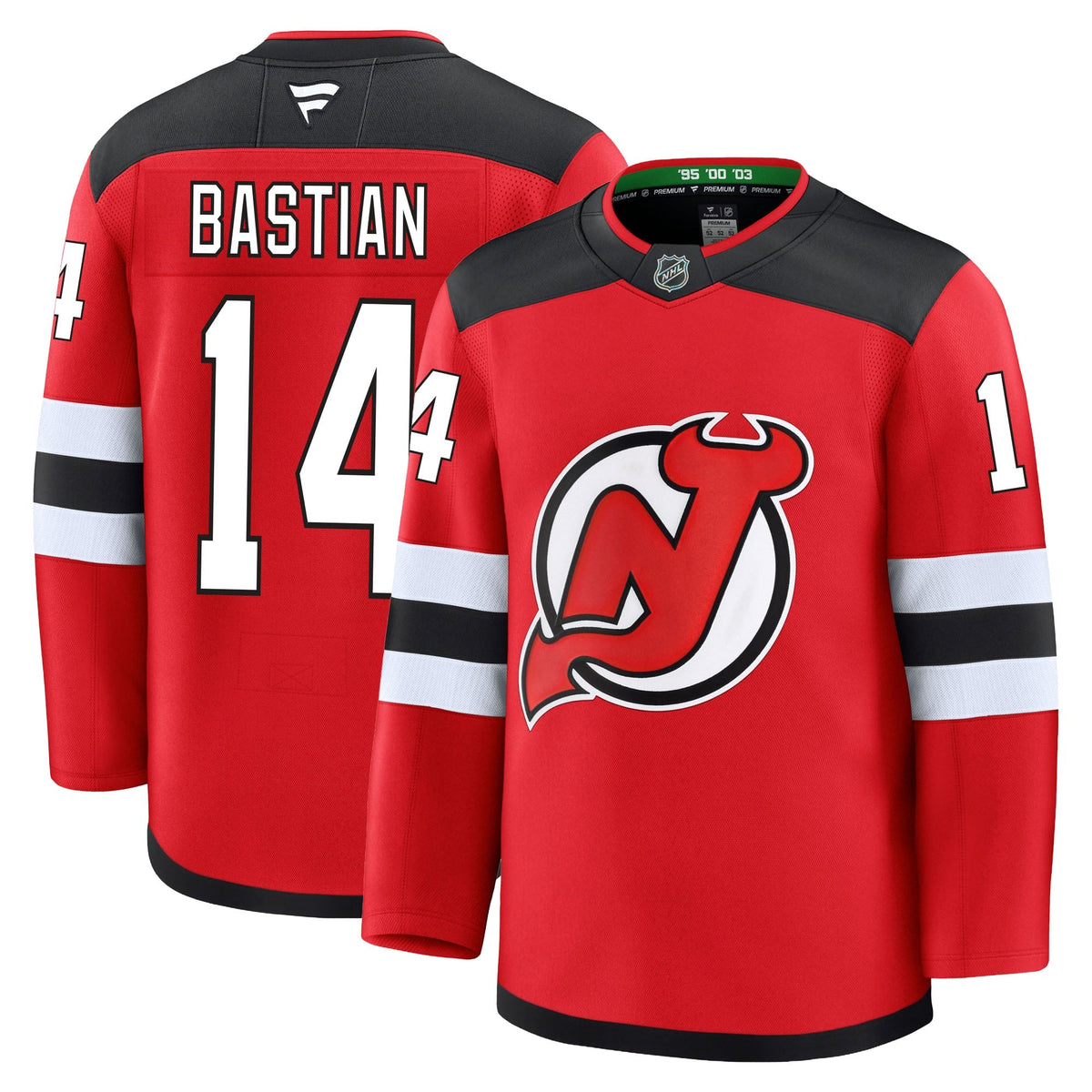 Nathan Bastian New Jersey Devils Fanatics Premium Home Jersey