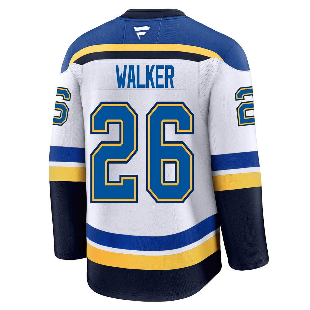 Nathan Walker St. Louis Blues Fanatics Premium Away Jersey