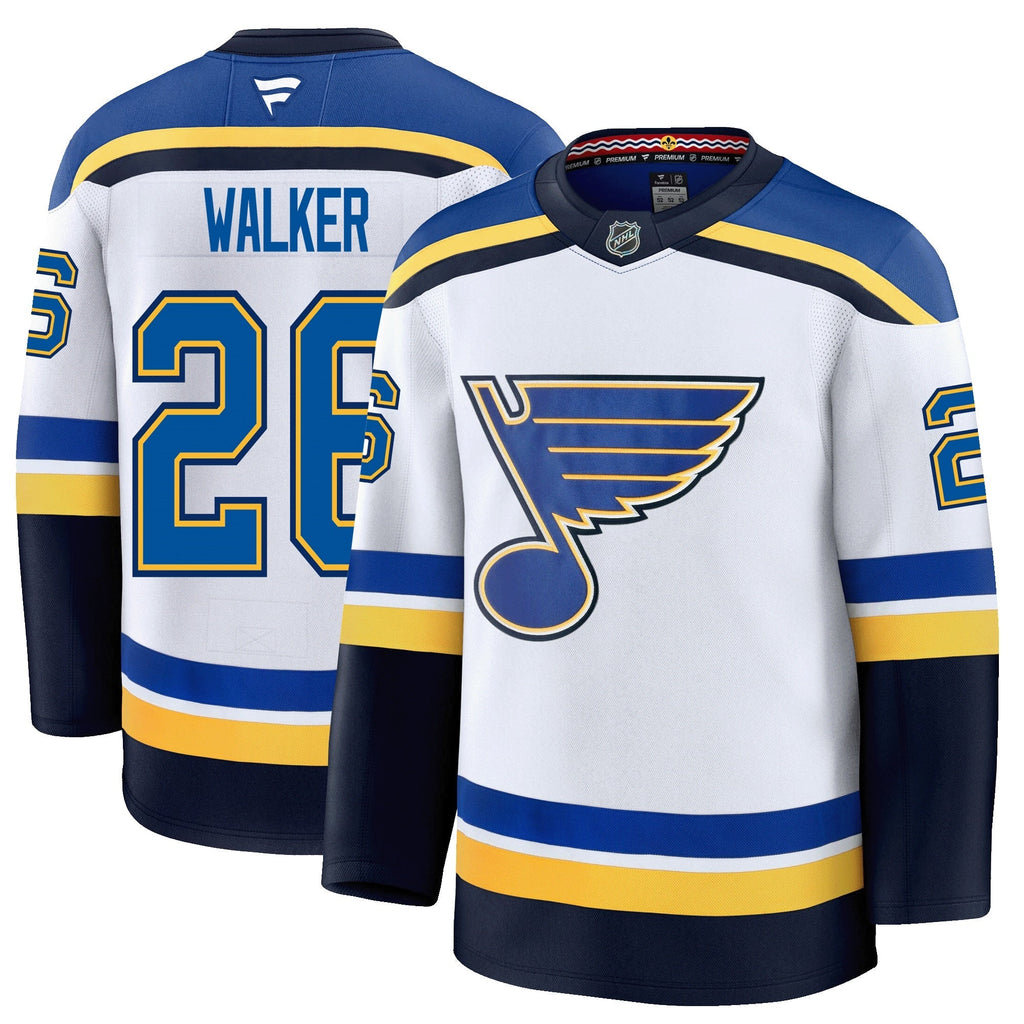 Nathan Walker St. Louis Blues Fanatics Premium Away Jersey