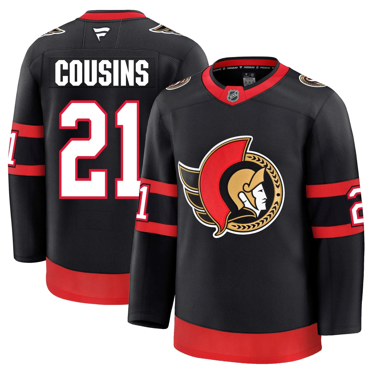 Nick Cousins Ottawa Senators Fanatics Premium Home Jersey