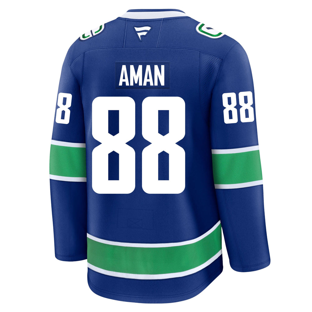 Nils Aman Vancouver Canucks Fanatics Premium Home Jersey