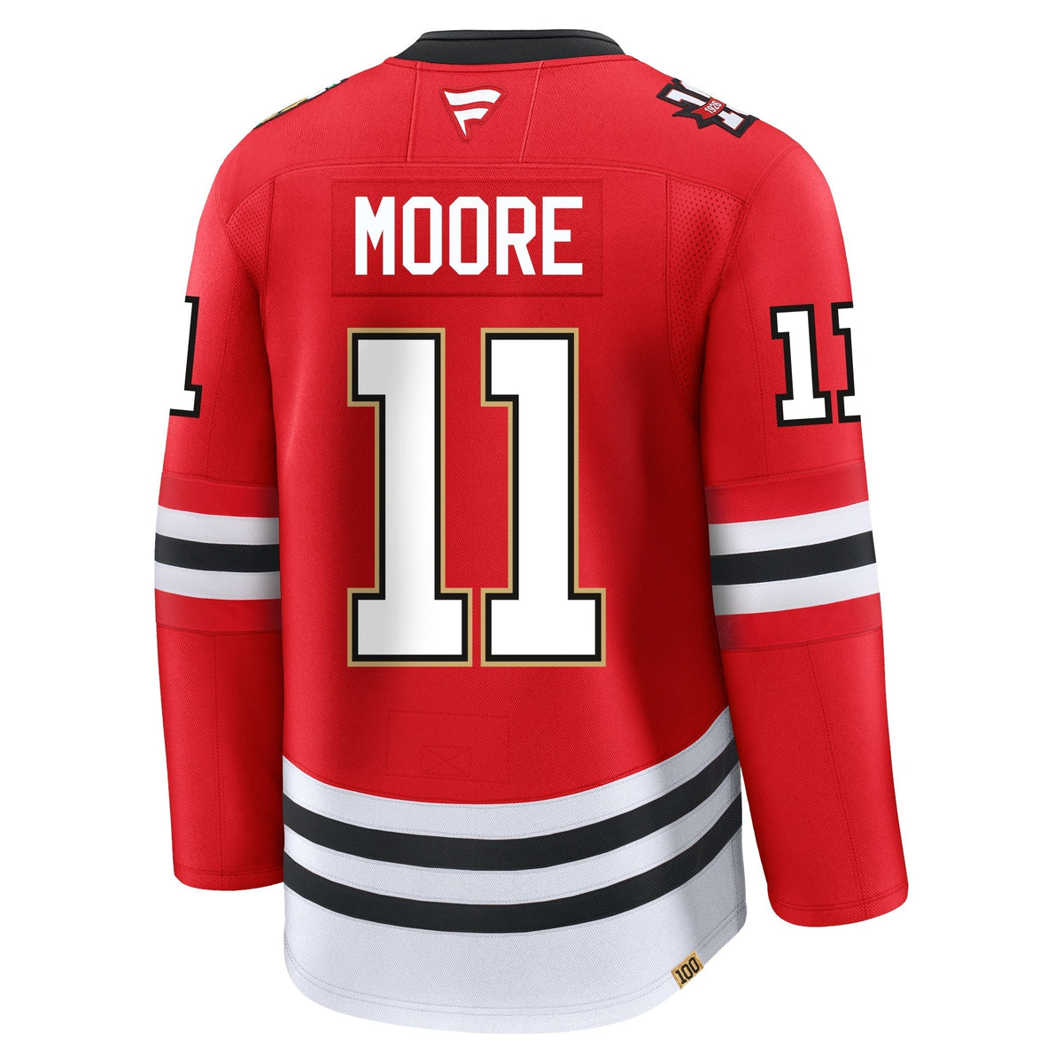 Oliver Moore Chicago Blackhawks Fanatics Centennial Premium Jersey