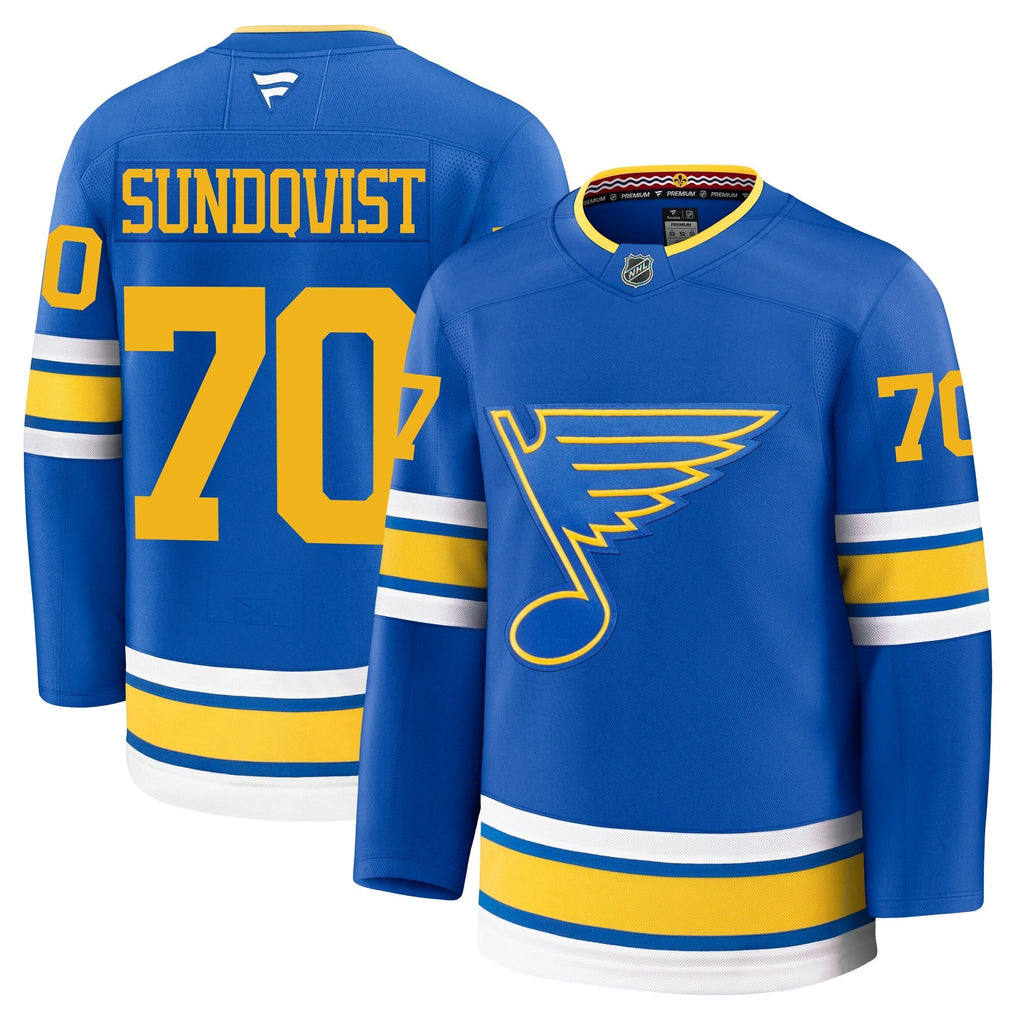Oskar Sundqvist St Louis Blues Fanatics Home Premium Jersey