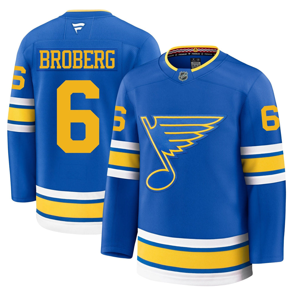 Philip Broberg St Louis Blues Fanatics Home Premium Jersey