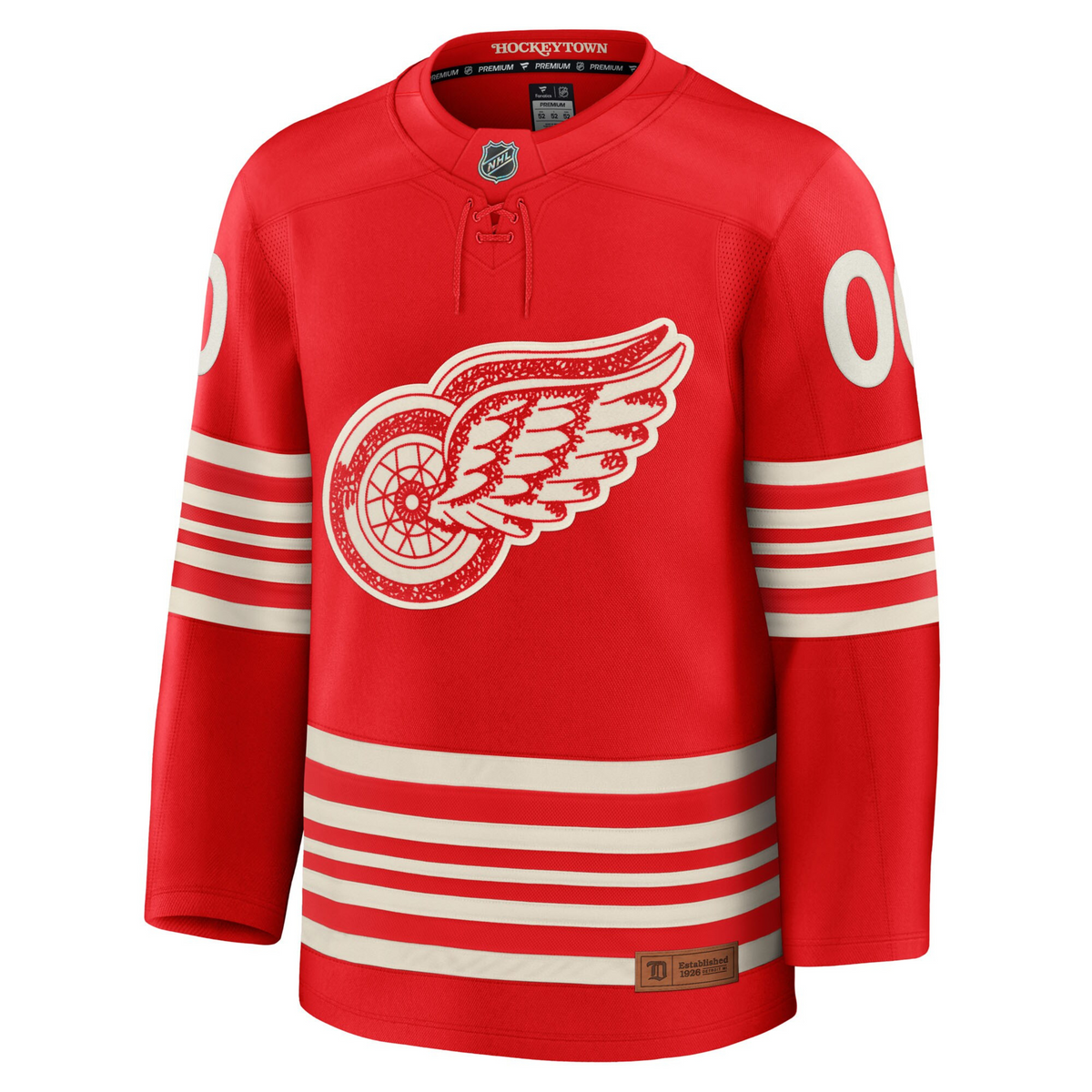 Customizable Detroit Red Wings Centennial Fanatics Premium Custom Jersey
