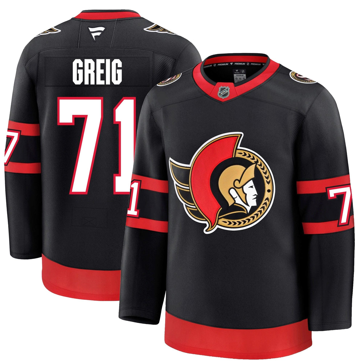 Ridly Greig Ottawa Senators Fanatics Premium Home Jersey