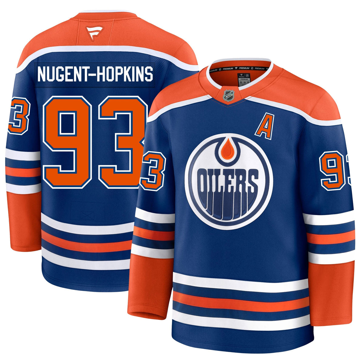 Ryan Nugent Hopkins Edmonton Oilers Fanatics Premium Home Jersey
