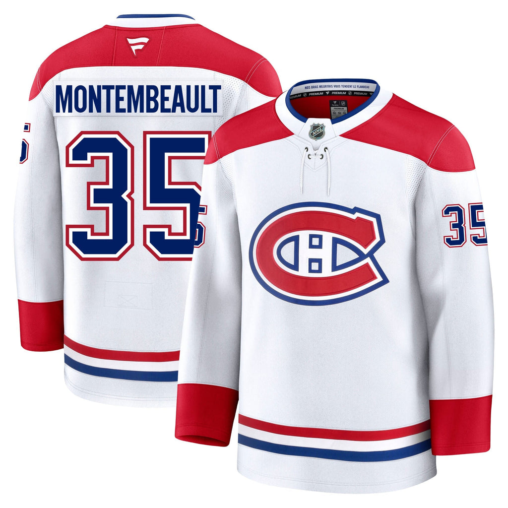 Sam Montembeault Montreal Canadiens Fanatics Premium Away Jersey
