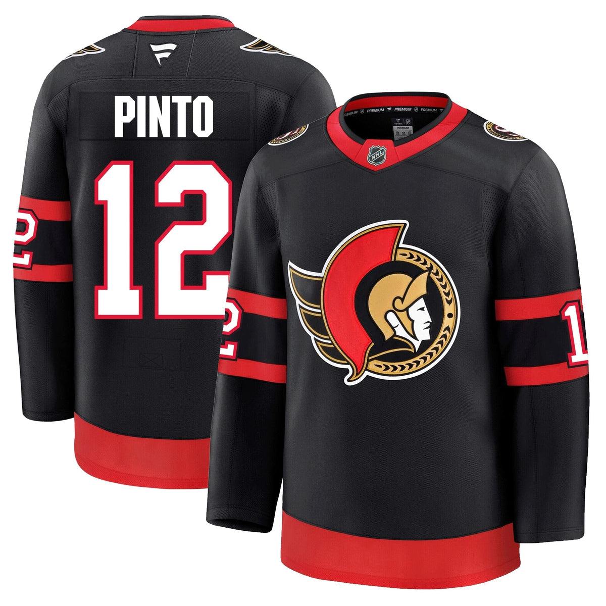 Shane Pinto Ottawa Senators Fanatics Premium Home Jersey