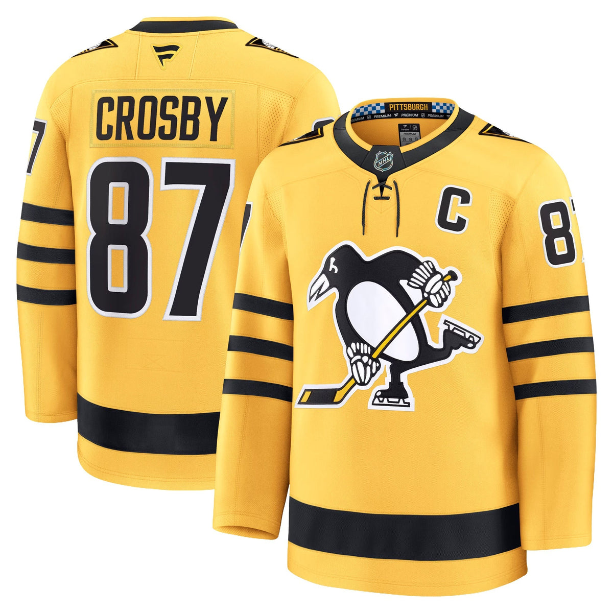 Sidney Crosby Pittsburgh Penguins Fanatics Alternate Premium Jersey