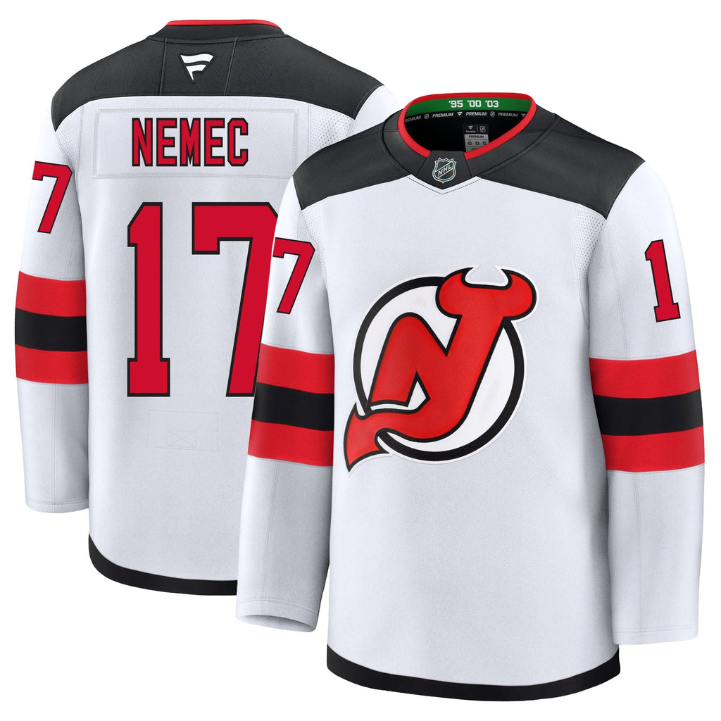 Simon Nemec New Jersey Devils Fanatics Premium Away Jersey