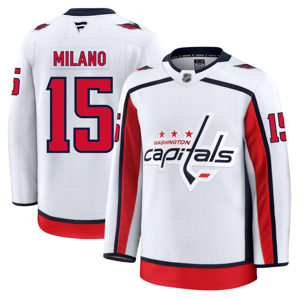 Sonny Milano Washington Capitals Fanatics Premium Away Jersey