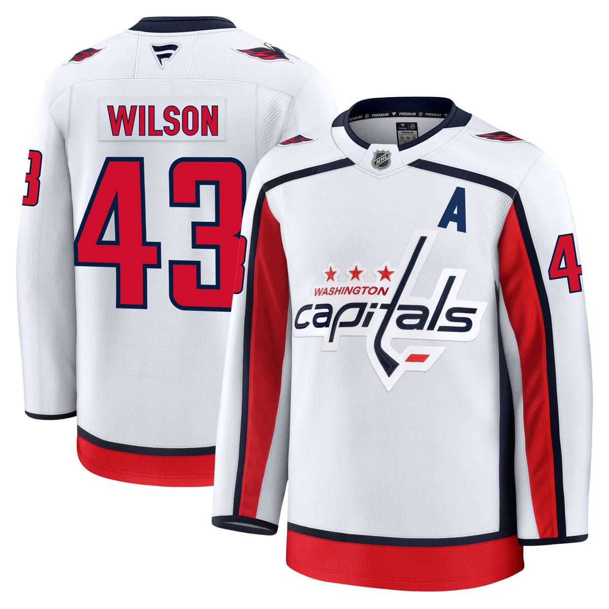 Tom Wilson Washington Capitals Fanatics Premium Away Jersey