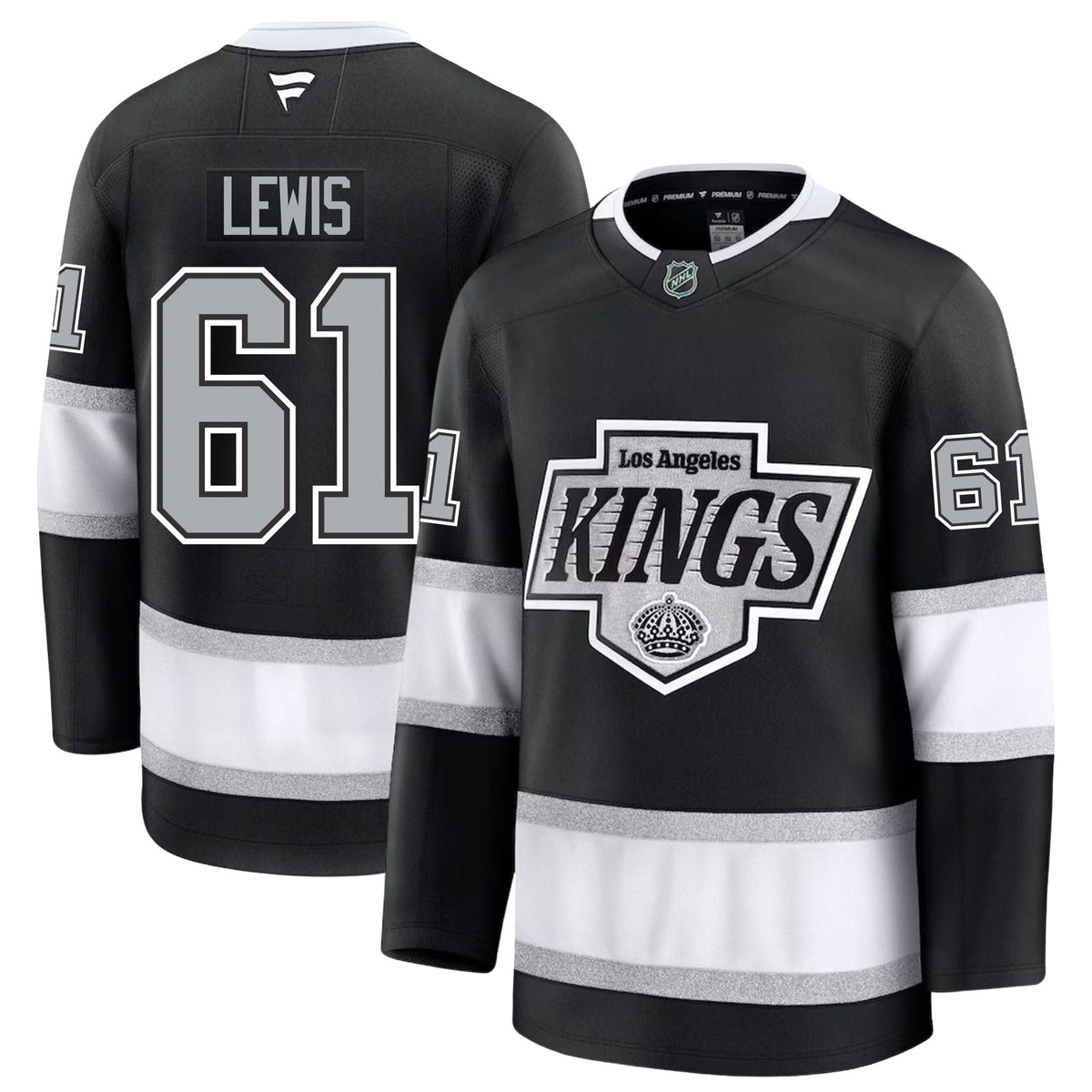 Trevor Lewis Los Angeles Kings Fanatics Premium Home Jersey