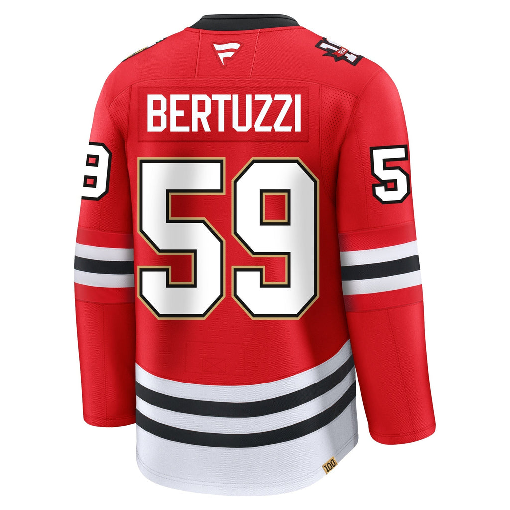 Tyler Bertuzzi Chicago Blackhawks Fanatics Centennial Premium Jersey