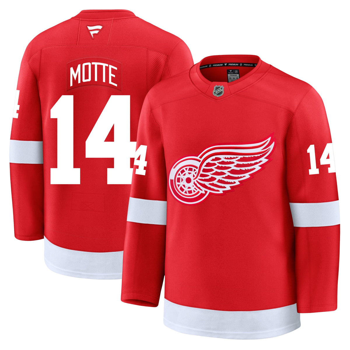 Tyler Motte Detroit Red Wings Fanatics Premium Home Jersey