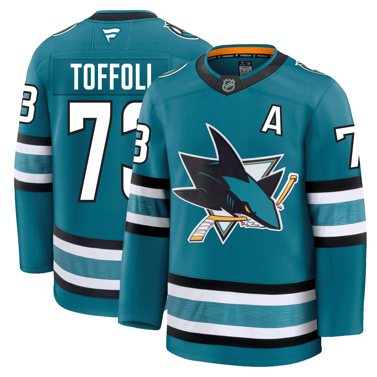 Tyler Toffoli San Jose Sharks Fanatics Premium Home Jersey