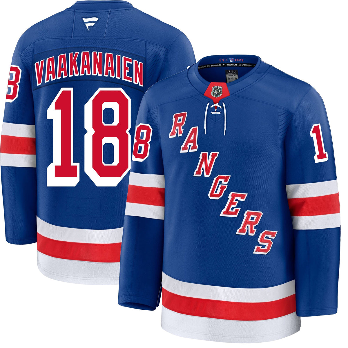 Urho Vaakanainen New York Rangers Fanatics Premium Home Jersey