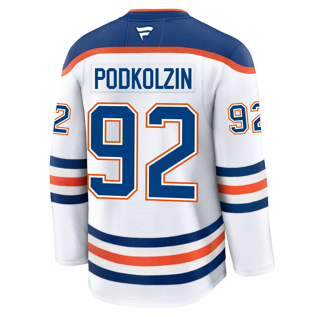 Vasily Podkolzin Edmonton Oilers Fanatics Premium Away Jersey