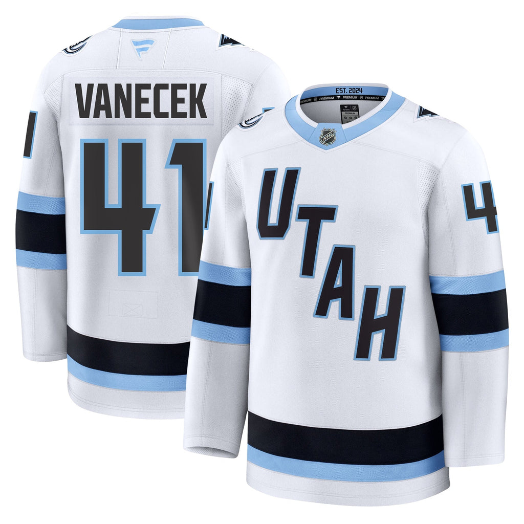 Vitek Vanecek Utah Mammoth Fanatics Away Premium Jersey