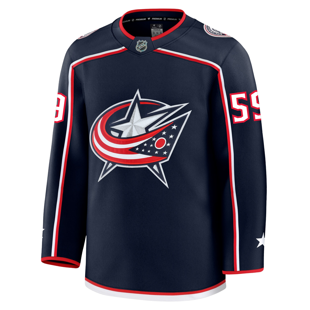 Yegor Chinakhov Columbus Blue Jackets Fanatics Premium Home Jersey